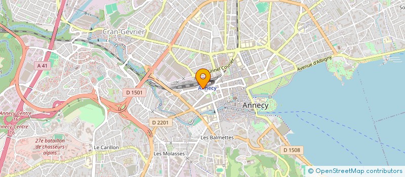 localisation de l'entreprise MONSIEUR ROBERT BONNARD à ANNECY