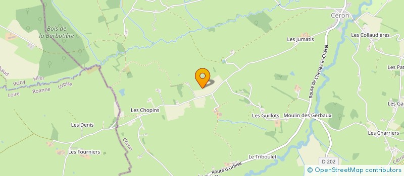 localisation de l'entreprise MONSIEUR ROBERT BONNEFOY  CERON