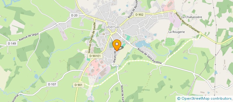 localisation de l'entreprise MONSIEUR ROBERT BONNEL  LUBERSAC