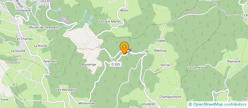 localisation de l'entreprise MONSIEUR ROBERT BONNEMOY  THIERS