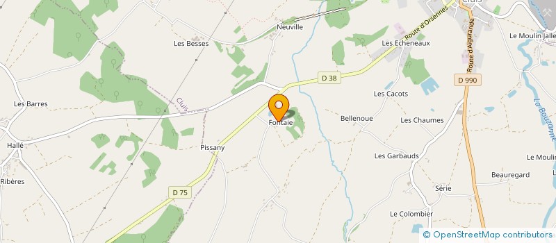 localisation de l'entreprise MONSIEUR ROBERT BONNET à CLUIS