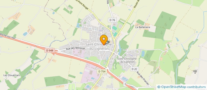 localisation de l'entreprise MONSIEUR ROBERT BONNIN à SAINT-CHRISTOPHE-DU-LIGNERON