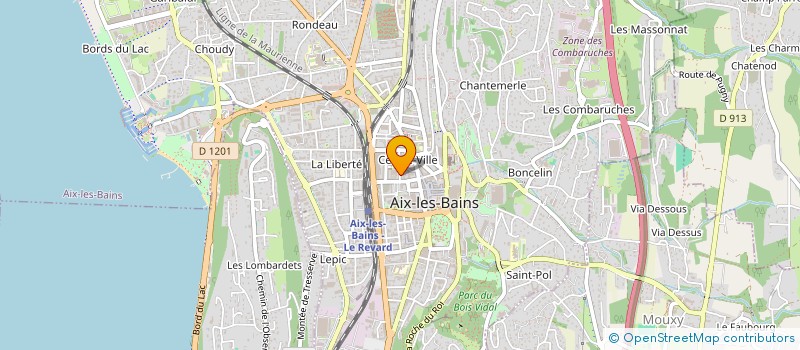 localisation de l'entreprise MONSIEUR ROBERT BONVAL  AIX-LES-BAINS