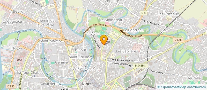 localisation de l'entreprise MONSIEUR ROBERT BORDET à NIORT