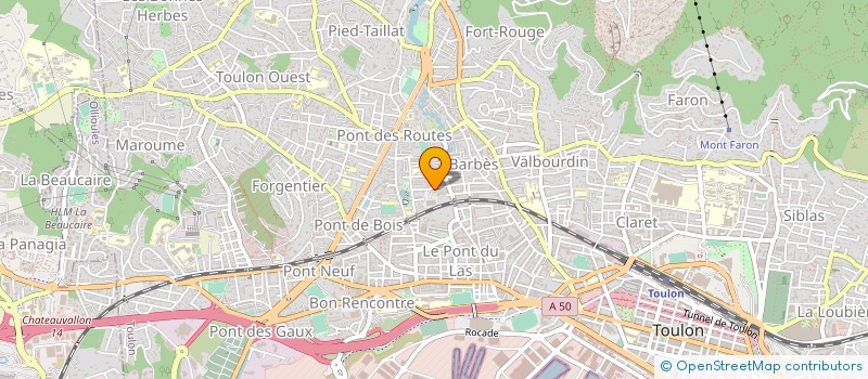 localisation de l'entreprise MONSIEUR ROBERT BORGOGNONI à TOULON