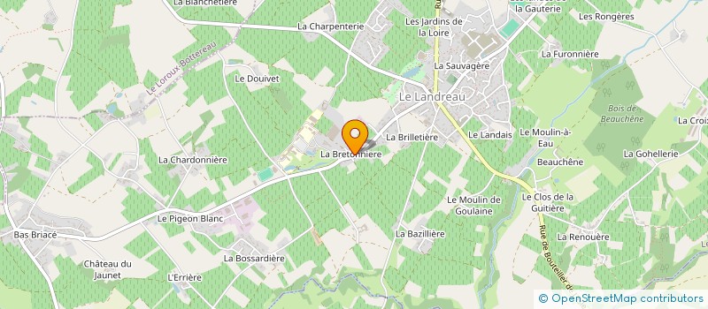 localisation de l'entreprise MONSIEUR ROBERT BOSSARD à LE LANDREAU