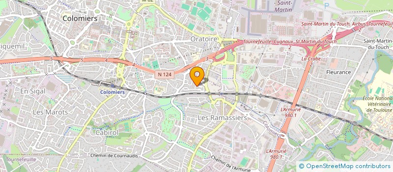 localisation de l'entreprise MONSIEUR ROBERT BOU à COLOMIERS