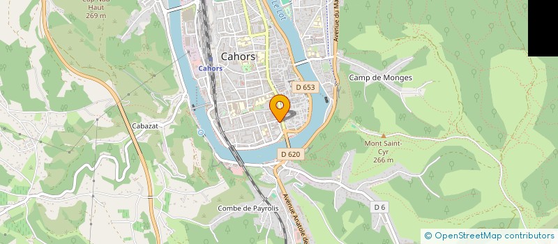 localisation de l'entreprise MONSIEUR ROBERT BOUDERGUES  CAHORS