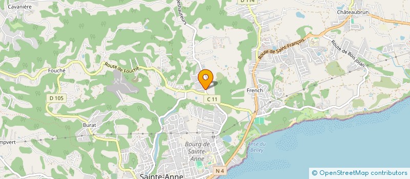 localisation de l'entreprise MONSIEUR ROBERT BOUISSET  SAINTE-ANNE