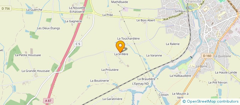 localisation de l'entreprise MONSIEUR ROBERT BOUJU  CHEMILLE-EN-ANJOU