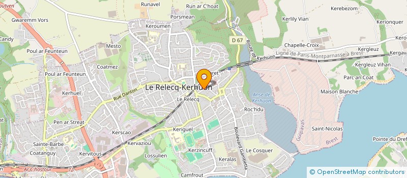 localisation de l'entreprise MONSIEUR ROBERT BOULAIRE  LE RELECQ-KERHUON