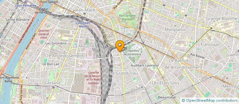 localisation de l'entreprise MONSIEUR ROBERT BOUQUET à LYON