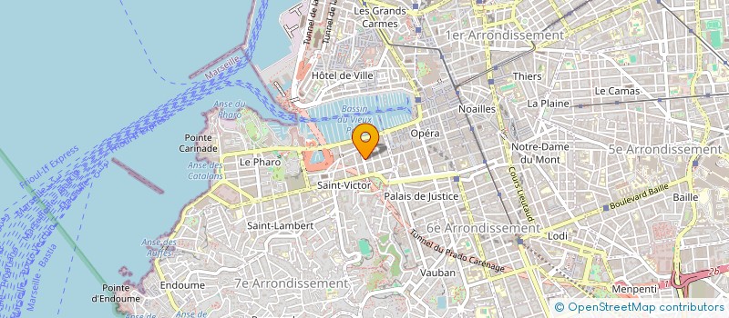 localisation de l'entreprise MONSIEUR ROBERT BOUQUET à MARSEILLE
