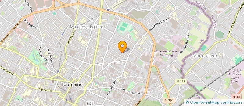 localisation de l'entreprise MONSIEUR ROBERT BOUQUILLON  TOURCOING