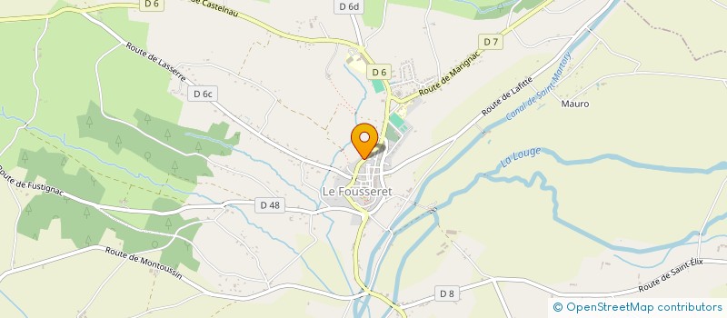 localisation de l'entreprise MONSIEUR ROBERT BOURASSEAU  LE FOUSSERET