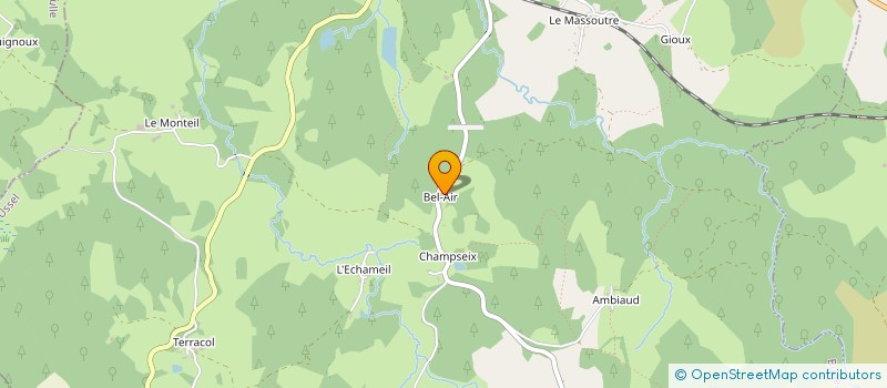 localisation de l'entreprise MONSIEUR ROBERT BOURG à BUGEAT