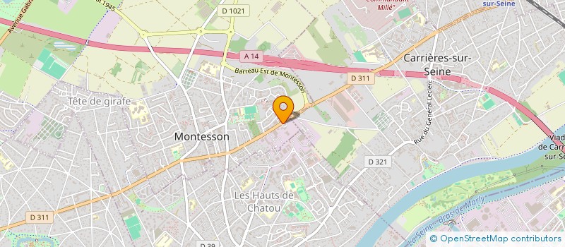 localisation de l'entreprise MONSIEUR ROBERT BOURSAU à MONTESSON
