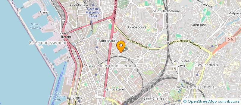 localisation de l'entreprise MONSIEUR ROBERT BOUSQUET à MARSEILLE