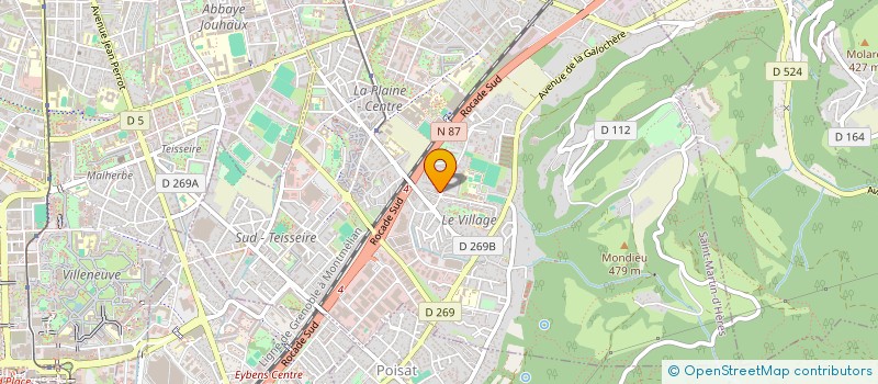 localisation de l'entreprise MONSIEUR ROBERT BOUSSANT-ROUX  SAINT-MARTIN-D'HERES