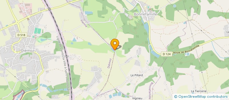 localisation de l'entreprise MONSIEUR ROBERT BOYET  BONNEFAMILLE