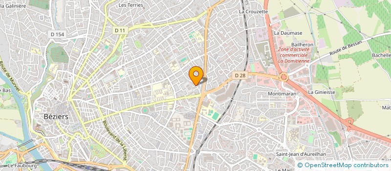 localisation de l'entreprise MONSIEUR ROBERT BREEN  BEZIERS