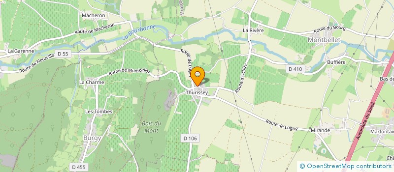 localisation de l'entreprise MONSIEUR ROBERT BRIDON  MONTBELLET