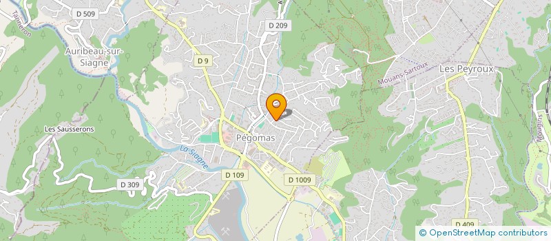 localisation de l'entreprise MONSIEUR ROBERT BROGGIO  PEGOMAS