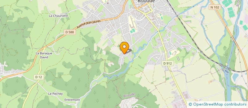 localisation de l'entreprise MONSIEUR ROBERT BRUGEROLLE  BRIOUDE