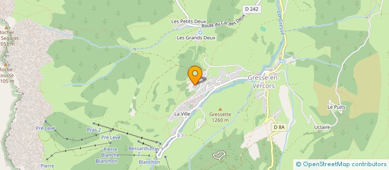 localisation de l'entreprise MONSIEUR ROBERT BRUNEL  GRESSE-EN-VERCORS