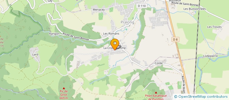 localisation de l'entreprise MONSIEUR ROBERT BRUNELIN à PRALONG