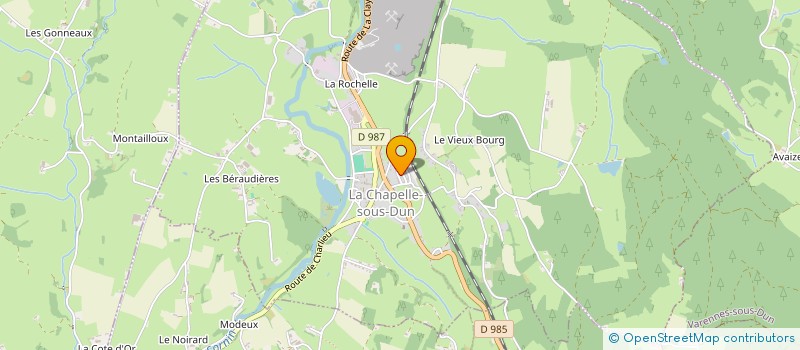 localisation de l'entreprise MONSIEUR ROBERT BUTEAUD  VAREILLES