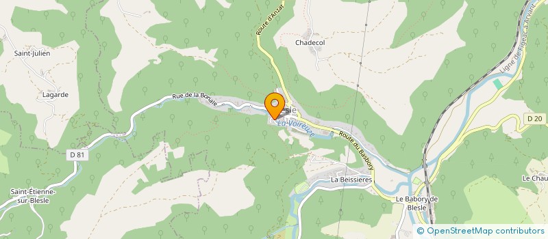 localisation de l'entreprise MONSIEUR ROBERT CABANE  ESPALEM