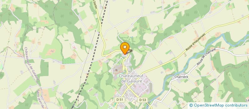 localisation de l'entreprise MONSIEUR ROBERT CACHARD  CHATEAUNEUF-DE-GALAURE