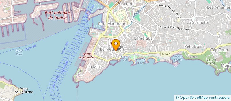 localisation de l'entreprise MONSIEUR ROBERT CADIERE  TOULON