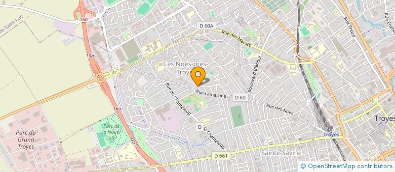 localisation de l'entreprise MONSIEUR ROBERT CAILLAT  LES NOES-PRES-TROYES