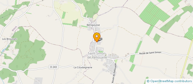 localisation de l'entreprise MONSIEUR ROBERT CAILLE  SAINT-SIMON-DE-PELLOUAILLE