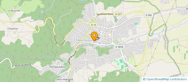 localisation de l'entreprise MONSIEUR ROBERT CAILLOUX à CHATEL-GUYON