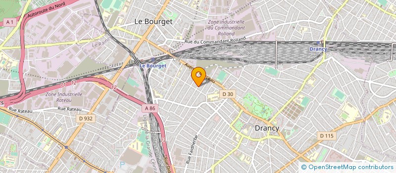 localisation de l'entreprise MONSIEUR ROBERT CALCAGNI  DRANCY