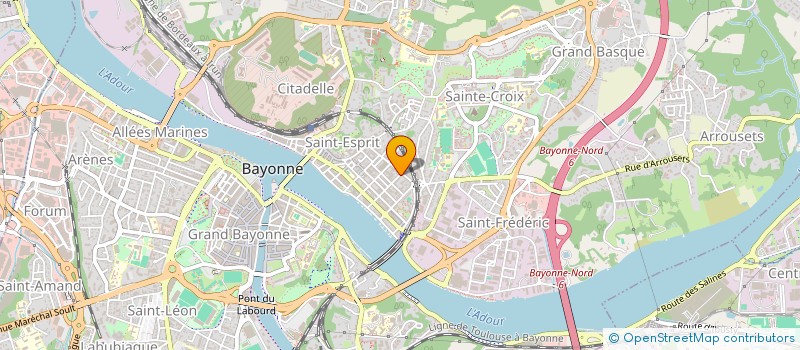 localisation de l'entreprise MONSIEUR ROBERT CALETTI à BAYONNE