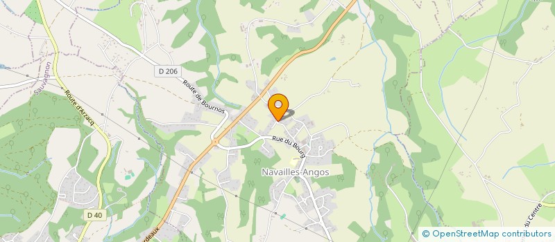 localisation de l'entreprise MONSIEUR ROBERT CAMGUILHEM  NAVAILLES-ANGOS