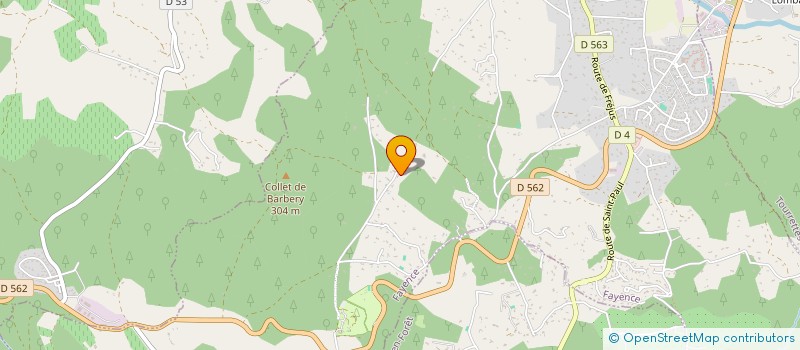 localisation de l'entreprise MONSIEUR ROBERT CAMMARTIN  FAYENCE