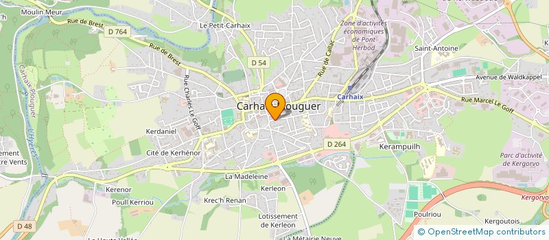 localisation de l'entreprise MONSIEUR ROBERT CARDINAL  CARHAIX-PLOUGUER