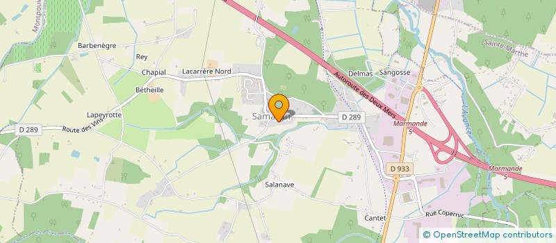 localisation de l'entreprise MONSIEUR ROBERT CASSE  SAMAZAN