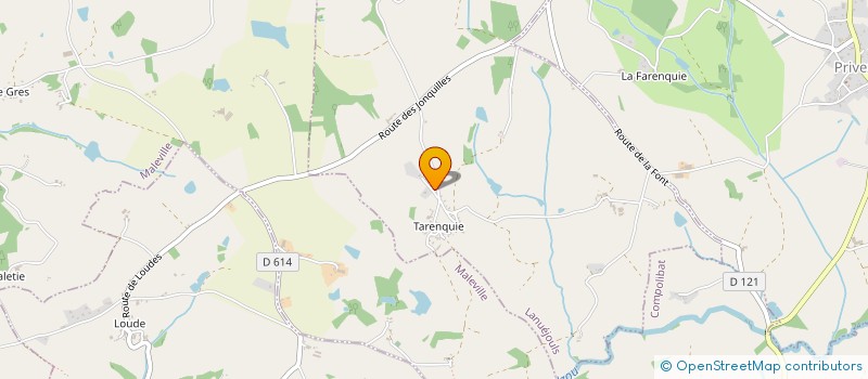 localisation de l'entreprise MONSIEUR ROBERT CAUSSANEL  PRIVEZAC