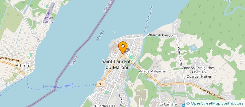 localisation de l'entreprise MONSIEUR ROBERT CAVALIER à SAINT-LAURENT-DU-MARONI