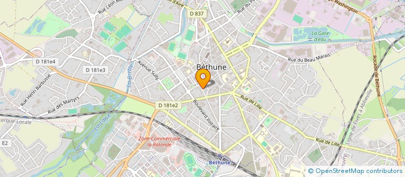 localisation de l'entreprise MONSIEUR ROBERT CESTARI  BETHUNE