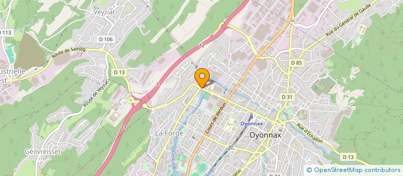 localisation de l'entreprise MONSIEUR ROBERT CHAGNY à OYONNAX