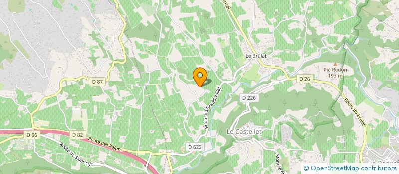 localisation de l'entreprise MONSIEUR ROBERT CHAMBON à LE CASTELLET