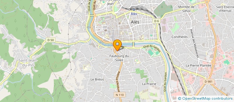 localisation de l'entreprise MONSIEUR ROBERT CHAPON à ALES