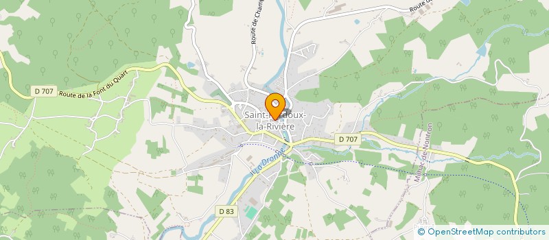 localisation de l'entreprise MONSIEUR ROBERT CHAPUZET  SAINT-PARDOUX-LA-RIVIERE